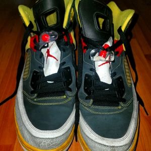 Nike Air Jordan Spizike Red, Black, Silver & Yellow Size 16
